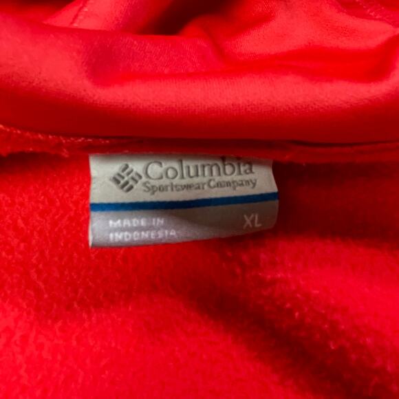 Columbia Pink Fleece Full Zip Hoodie Girls XL Thumbhole Sleeves - Picture 3 of 10